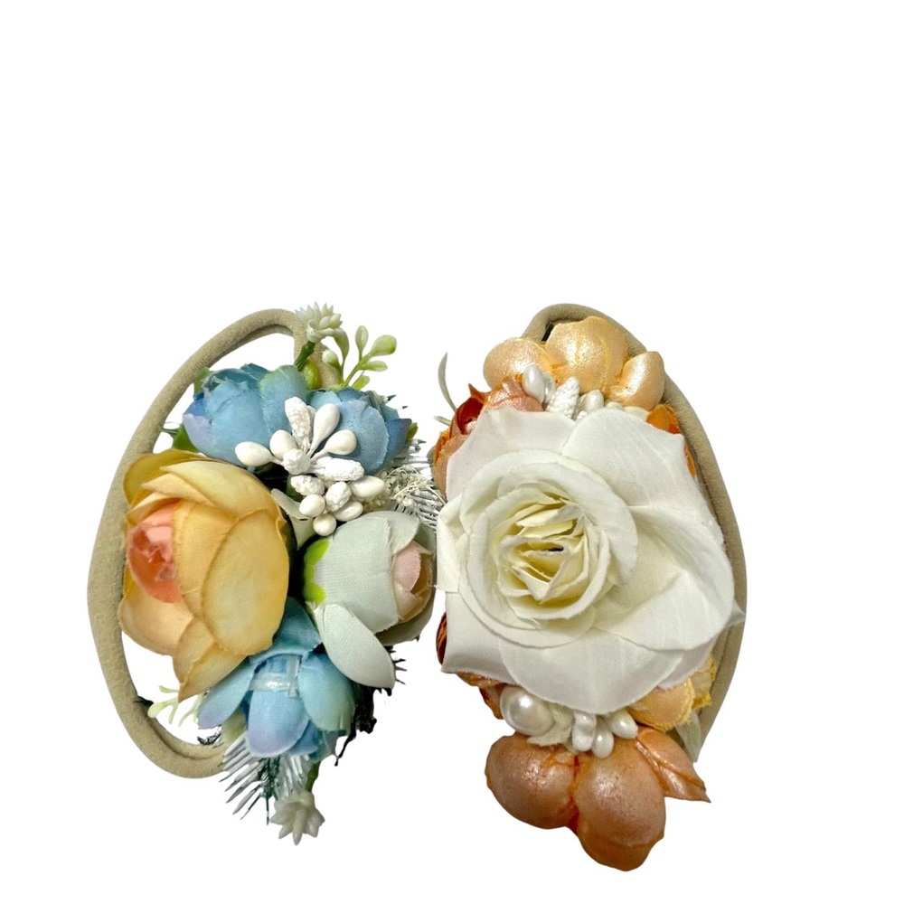 Girl floral headbands photoshoot 2